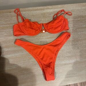 Chic Orange Bikini Set